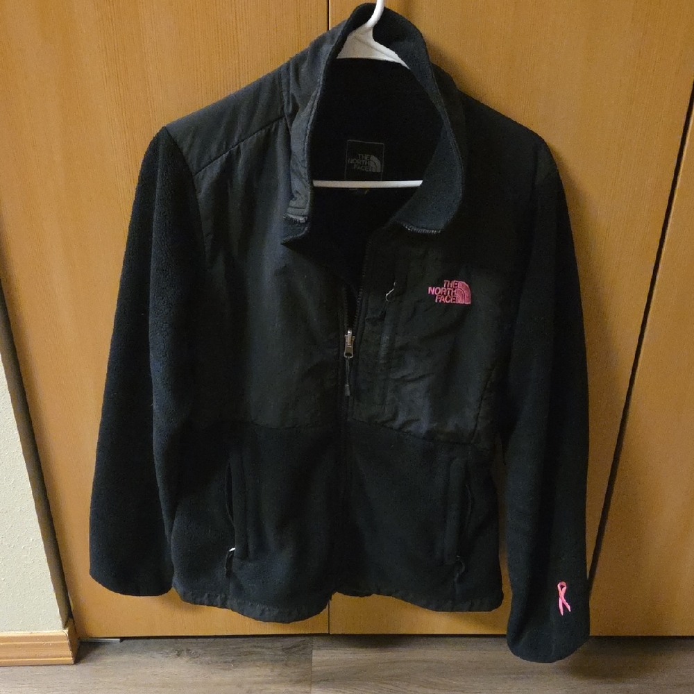 The North Face Black Jacket with Pink Accents